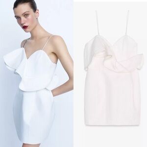 NWT ZARA VOLUMINOUS SHORT DRESS ZW COLLECTION